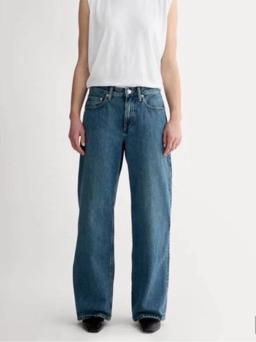 NWT Everlane Mid Rise Baggy Jeans